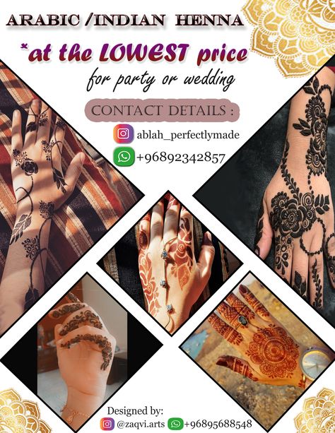 Small business flyer Mehandi Poster Background Design, Mehendi Poster Design, Mehndi Classes Poster, Mehandi Poster Design, Mehndi Poster Design, Henna Poster Design, Henna Business, Class Poster Design, Mehandhi Designs