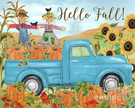 Check out this new painting that I uploaded to https://fineartamerica.com! https://fineartamerica.com/featured/the-pumpkin-patch-truck-d-jean-plout.html Truck Painting, Truck Crafts, Fall Paintings, Fall Drawings, Fall Canvas Painting, Fall Art Projects, Fall Clipart, Fall Canvas, Pumpkin Truck