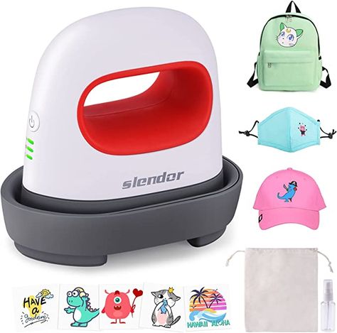 Amazon.com: Slendor Mini Heat Press Machine for T Shirts Shoes, 4.17" x 2.44" Small Vinyl Printing Machine Portable Easy Press Iron for HTV Vinyl Projects & Heating Transfer, Red : Arts, Crafts & Sewing Espionage Books, Mini Heat Press, T Shirt Press, Nursing Care Plan, Wrinkled Clothes, Ironing Machine, Mini Iron, Vinyl Printing, Mug Press