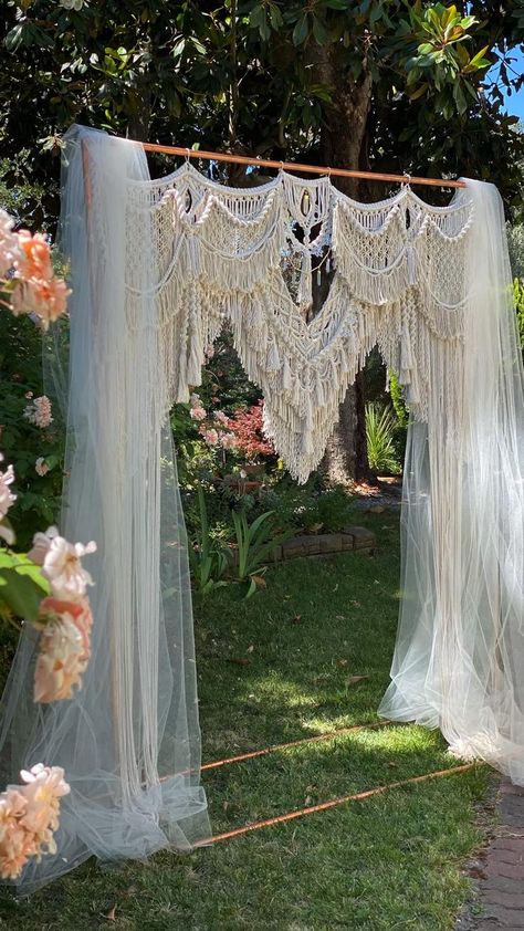 Wedding Wall Hanging, Wall Arch, Macrame Wedding Backdrop, Bohemian Macrame, Bohemian Decoration, Macrame Backdrop, Macrame Wedding, Wedding Altars, Macrame Ideas