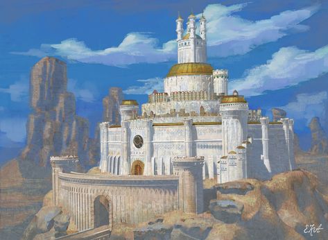 Desert Palace, Asura's Wrath, Fantasy Backgrounds, Fantasy Locations, Fantasy Settings, Dark Sun, Fantasy Background, Scifi Art, Fantasy Props