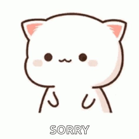 Peach Cat Cute GIF - Peach Cat Cute Sparkle - Discover & Share GIFs Angry Peach Goma, Peach Cat Gif, Mochi Peach Cat Gif, Sorry Sticker, Peach Goma Gif, Cutie Cat-chan, Cat Hug Gif, Cute Cat Saying Sorry Meme, Sorry Images