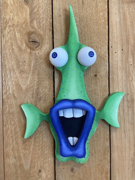 blog — Frankenburg Art Fish Art Ideas, Styrofoam Sculpture, Arte Haida, Silly Fish, Fish Embroidery, Funky Fish, Whimsical Fish, Rolling Stones Logo, Whimsical Art Paintings