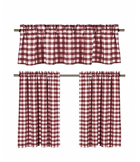 Small Kitchen Window, Kitchen Curtain Sets, Tier Curtains, Kitchen Curtain, Valance Window Treatments, Curtain Valance, Chic Kitchen, Window Valance, Curtains Window Treatments