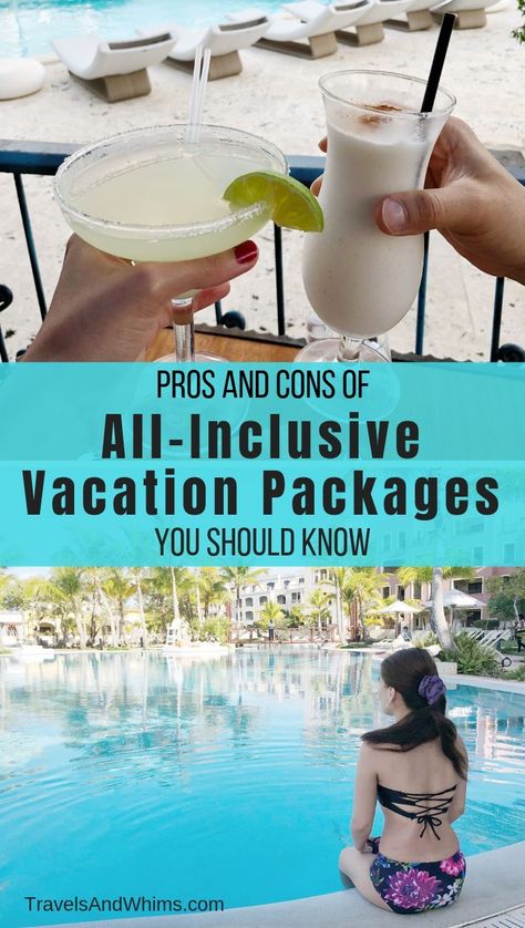 Beyond the offerings of a great time and quenched appetite, All-Inclusive packages aren’t always enough to satisfy everyone’s fancies.  Here are some of the pros and cons you need to know before booking your next vacation. #Vacation #Beach #Resort # Travel Mexican Vacation, Mexico Resorts, All Inclusive Vacations, Travel Money, Mexico Vacation, Dream Travel Destinations, Beaches In The World, Vacation Resorts, Vacation Packages