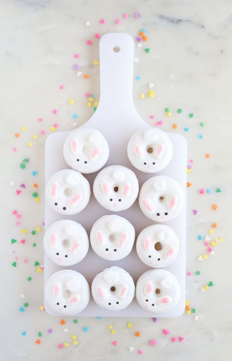 Bunny Birthday Theme, Mini Donuts Maker, Bunny Birthday Party, Donut Maker, Bunny Baby Shower, Bunny Party, Bunny Birthday, Easter Birthday, Easter Inspiration