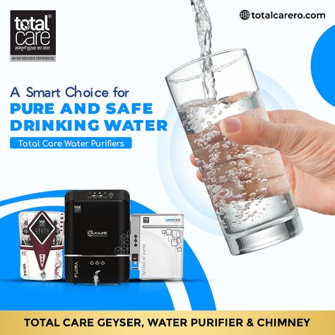 Pure and safe drinking water TOTAL CARE WATER PURIFIERS. Total Care Geyser & RO Water Purifier . . Get in touch with us: 💌: globalwater123@gmail.com 🌐: www.totalcarero.com 📱: +91- 88376-36879 https://wa.link/8sijwt . . . . . . #totalcare #tdscontroller #waterpurifier #waterfilter #water #purewater #cleanwater #waterpurification #airfilter #totalcarero #totalcare #totalro #totalcaregeyser #swissfilter #swissro #healthylifestyle #waterfiltration #totalcare #geyser Ro Water Purifier, Safe Drinking Water, Water Purification, Pure Water, Water Filtration, Water Purifier, Water Filter, Clean Water, Visual Artist