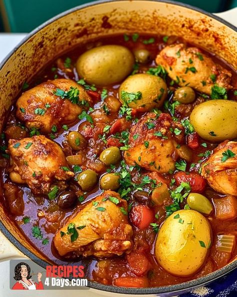 This dish is a celebration of flavors, as rich and complex as the country itself. The combination of tender chicken, vibrant bell peppers, and a blend of spices creates a symphony of tastes that dance on the palate. Every bite is a journey through Spain’s culinary landscape, with each ingredient telling a story of tradition […] The post Spanish Chicken Stew appeared first on Recipes 4 All Days. Spanish Chicken Stew, Spanish Chicken Recipes, Sugar Free Apple Pie, Spanish Stew, Spanish Soup, Sugar Free Recipe, Spanish Chicken, Homemade Apple Pie, Stew Chicken Recipe