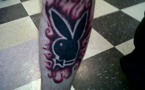 35 Awesome Manly Tattoos for Men... (very cool) Guy Hip Tattoo, Bunny Tattoo For Men, Playboy Tattoo Men, Small Satanic Tattoos For Men, Playboy Tattoo Design, Playboy Tattoo, Playboy Bunny Tattoo, Bunny Tattoos, Cool Tattoos For Guys