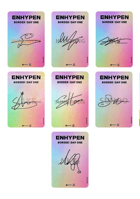 Lomo Card Box Printable, Enhypen Box Template Printable, Enhypen Lomo Cards Printable, Enhypen Lomo Card, Kpop Lomo Cards, Enhypen Birthday Date, Enhypen Birthday, Printable Photocards, Bf Birthday