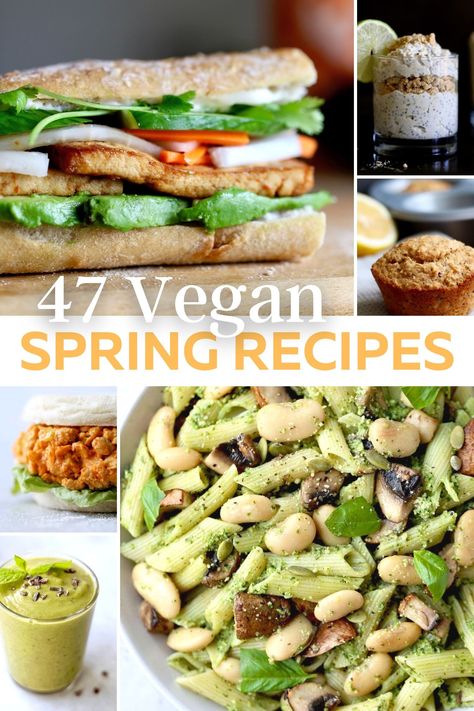 47 Perfect Vegan Spring Recipes - The Conscientious Eater Vegan Spring Recipes, Spring Recipes Vegetarian, Vegan Easter, Vegetarian Lifestyle, Vegan Lunch Recipes, Best Vegan Recipes, Tapenade, Vegan Lunch, Spring Recipes