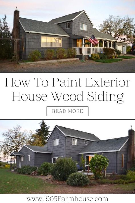 Transform your home’s curb appeal with exterior paint cedar siding! Discover how to paint exterior wood siding in this blog post. This guide will help you find paint for cedar siding and exterior paint ideas. If you’re looking into painting cedar siding, read this post first about how to paint ceder siding and how to remove old paint from cedar siding. Click the link to get these exterior painting tips now! Painting Cedar Siding, Wood Siding House, Exterior Paint Ideas, Wood Siding Exterior, Cedar Cladding, Exterior Painting, Cedar Siding, Best Paint, Peeling Paint