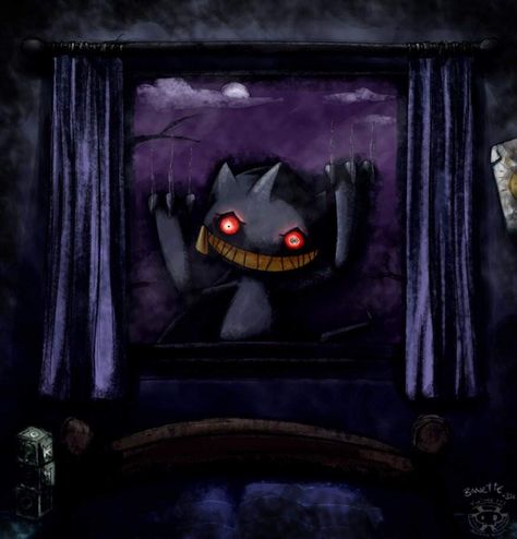 Banette just wants a hug. Evil Pokemon, Mega Banette, Banette Pokemon, Scary Pokemon, Creepy Pokemon, Dark Type Pokemon, Dark Pokémon, Pokemon Original, Ghost Type Pokemon