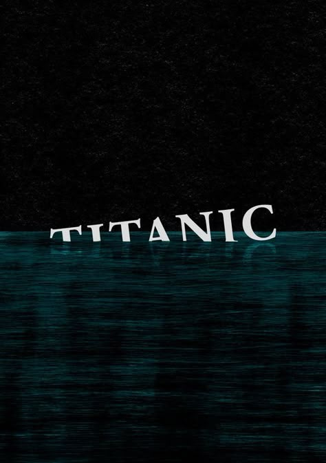 Minimalistic Movie Posters, Movie Typography, Titanic Movie Poster, Titanic Poster, Graphic Design Inspiration Typography, Titanic Leonardo Dicaprio, Skin Poster, Cinema Screen, Typography Minimalist