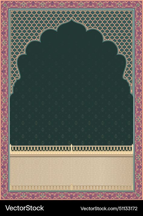 Mughal Wedding, Invite Background, Wedding Invite Inspiration, Frame Wedding Invitation, Arch Frame, Welcome Note, Engagement Card, Print Design Art, Islamic Wedding