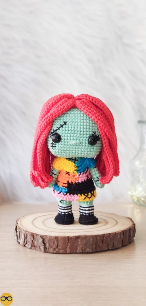 Crochet Sally Doll Free Pattern, Crochet Sally Nightmare Before Christmas, Sally Crochet Pattern, Crochet Zero, Nightmare Before Christmas Crochet, Skeleton Hat, Jack Skellington And Sally, Arabian Princess, Sally Nightmare