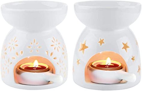 Candle Fire, Aroma Burner, Ceramic Oil Burner, Essential Oil Burner, Tealight Candle Holder, Christmas Decorations Bedroom, Scent Diffuser, Aroma Oil, Small Candles