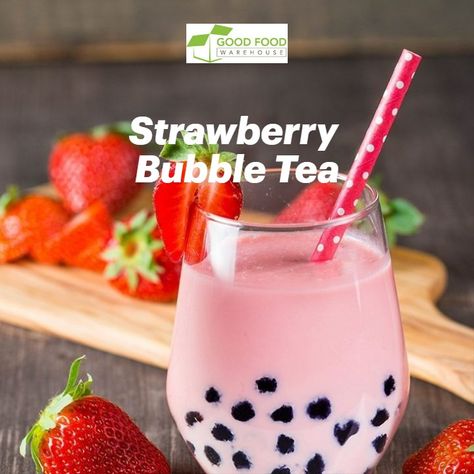 Try with a splash of vodka, a squeeze of lime and top with ginger beer OR pour over a chilled cheesecake. Keep close buy in the pantry for milkshakes, baking and sauces everyone will enjoy. Strawberry Bubble Tea Recipe, Strawberry Bubble Tea, Food Warehouse, Bubble Tea Recipe, Milk Tea Recipes, Valentines Baking, Tea Recipe, Strawberry Milk, Fresh Strawberry