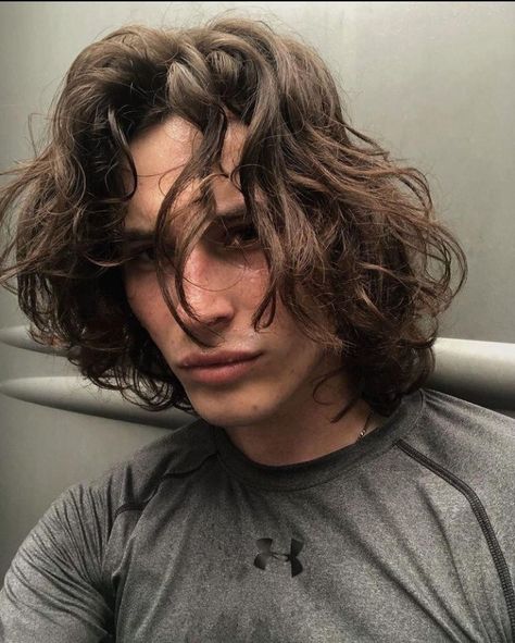 Tripp Kilpatrick, Tripp Bowers, Brown Hair Male, Spiked Hair, Long Brown Hair, Permed Hairstyles, Hair Reference, Long Curly Hair