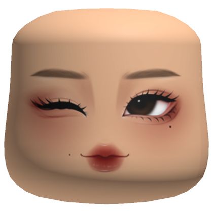 Roblox Roblox Avatars Face, Makeup Roblox Faces, Roblox Makeup Faces, Roblox Eyes, Roblox Girl Face, Cute Roblox Faces, Roblox Face Id, Roblox Makeup, Makeup Cheeks