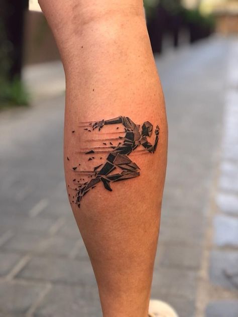 Trail Running Tattoo Ideas For Men, Sportsman Tattoo, Running Tattoos For Men, Endurance Tattoo Ideas, Workout Tattoos Men, Ultra Running Tattoo, Running Tattoo Ideas For Men, Running Tattoo Ideas, Sports Tattoos For Men