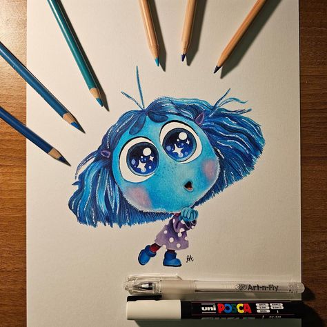 Envy Inside Out Drawing, Inside Out Characters Drawings, Envy Drawing, Inside Out Movie, Maria Art, Joy Inside Out, Inside Out Characters, Prismacolor Art, Amazing Artists