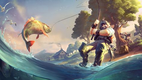 Jennifer Wuestling Wallpaper Dekstop, Concept Art Character, Best Fishing, Environment Concept Art, Fantasy Illustration, Environmental Art, Art Google, Fantasy World, Artist At Work