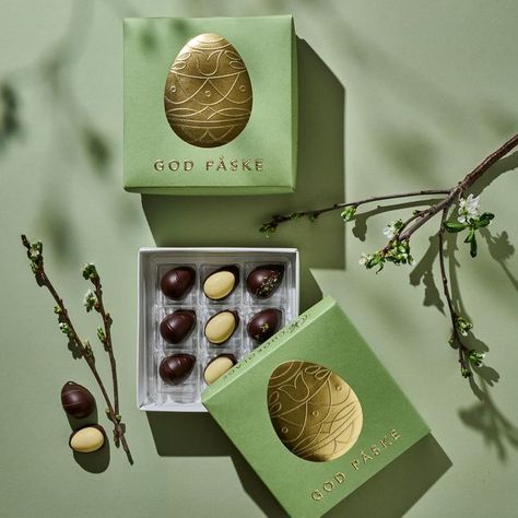 Luxury chocolate packaging gets creative for Easter Easter Egg Packaging Design, Easter Chocolate Packaging, Easter Packaging Design, Easter Egg Packaging, Luxury Chocolate Packaging, Luxury Easter Eggs, Easter Packaging, Lindt Easter, Easter Boxes