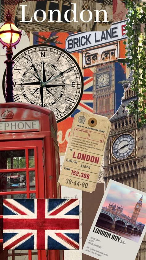 Aesthetic London Wallpaper, London Wallpaper Iphone, 1960s England, London Collage, London Brick, طوابع بريد, London Wallpaper, Aesthetic London, London Dreams