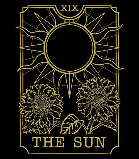 Tarot Graphic, Tarot The Sun, Satanic Clothing, Tarot Shirt, Sun Tarot Card, The Sun Tarot Card, Tarot Card Design, Occult Clothing, The Sun Tarot