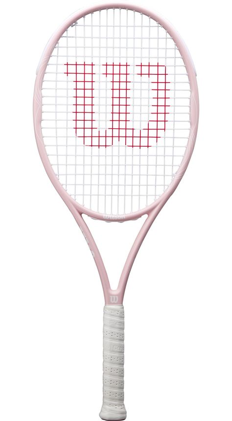 Wilson Intrigue SE Tennis Racquet Preppy Tennis Racket, Tennis Racket Embroidery, Yonex Tennis Racket, Tennis Gifts For Women, Aesthetic Tennis Racket, Cute Tennis Racket, Tennis Racket Aesthetic, Tennis Bag Essentials, White Tennis Racket