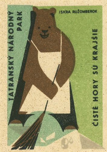 Matchbox Labels Vintage, Vintage Bear Illustration, Vintage Matchbox Art, Vintage Animal Illustration, Vintage Retro Illustration, Circus Bear, Matchbox Covers, Bear Poster, Vintage Matchbooks