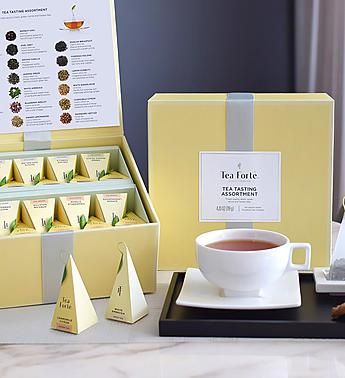 Tea Forte® Tea Chest Classic Blends Collection Corporate Gifts Business, Decaffeinated Tea, Baby Tea, Tea Forte, Tea Infusers, Tea Chest, Dragon Tea, Strawberry Tea, Tea Varieties