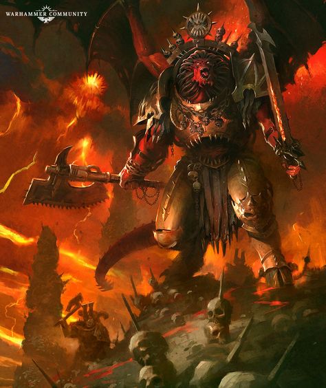 Angron | Warhammer 40k Wiki | Fandom World Eaters, Chaos 40k, Warhammer 40k Art, Space Wolves, Warhammer 30k, Warhammer Art, Warhammer 40k Artwork, Warhammer Fantasy, Warhammer 40000