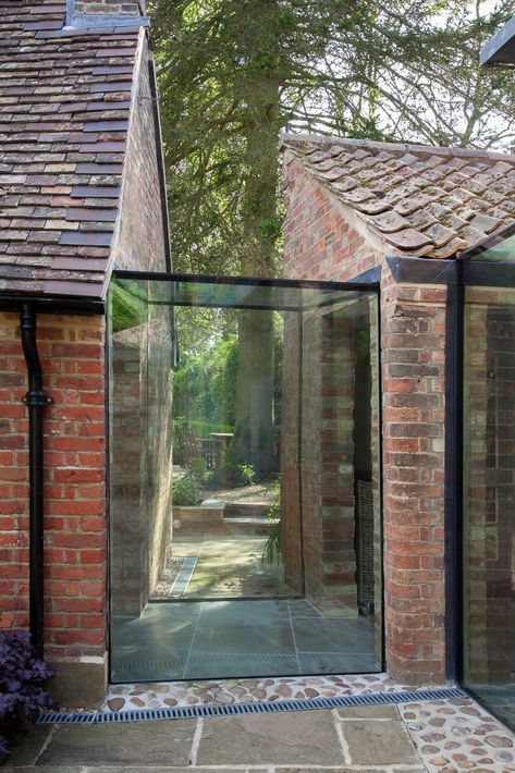 Glass Link House, Glass Walkway Between Buildings, Glass Connection Between Buildings, Glass Link Extension, Glass Link Between Buildings, Victorian Terrace Extension, Suffolk House, Suffolk Cottage, Tudor Manor