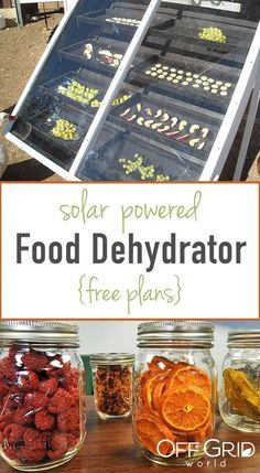 Make your own solar food dehydrator to keep food on hand year-round. Dehydration is one of the easiest and most convenient food preservation methods. #dryingfood #sundried #foodpreservation #fooddehydrator #diy Solar Dehydrator, Canned Foods, Food Dehydrator, Food Making, Homesteading Skills, Best Solar Panels, Dehydrated Food, Diy Solar, Dehydrator Recipes