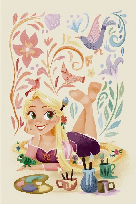 Disney Tangled, Princess Art, Disney Fan, Disney Drawings, Disney Stuff, Disney Love, Disney Wallpaper, Disney Princesses, A Drawing