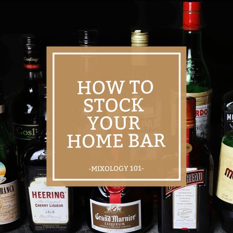 Well Stocked Bar, Liquor List, Mixology 101, Diy Cocktail Bar, Bar Cart Essentials, Mixology Drinks, Bartender Drinks Recipes, Home Bar Essentials, Best Feeling In The World