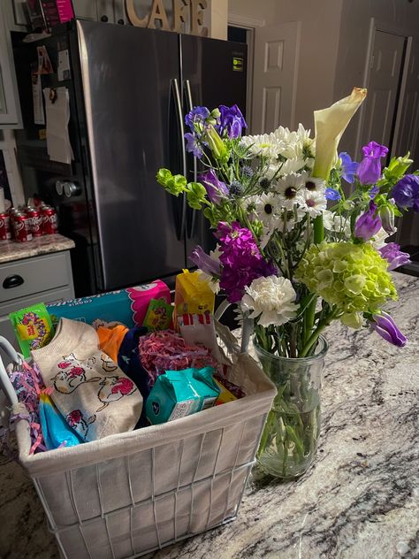 easter basket given to me by my bf ! #easter #basket #gift Easter Basket For Girlfriend, Couples Easter Basket Ideas, Bf Easter Basket, Couple Easter Basket, Bf Gift Basket Country, Easter Basket For Boyfriend, Gamer Easter Basket, Boyfriend Easter Basket, Game Basket