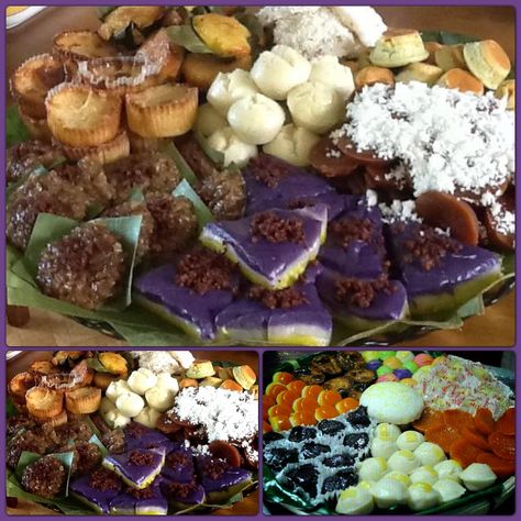 assorted kakanin Filipino Food Recipe, Dessert Filipino, Recipes Filipino, Filipino Dessert Recipes, Filipino Snacks, Filipino Dessert, Filipino Desserts, Filipino Dishes, Cake Business