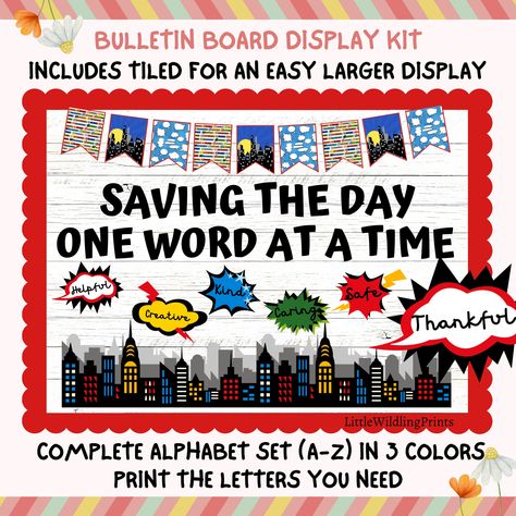 Rules Bulletin Board, Split Pictures, Superhero Bulletin Boards, Superhero Rules, Reading Bulletin Board, Banner Pictures, Valentines Day Bulletin Board, Reading Bulletin Boards, Print Letters