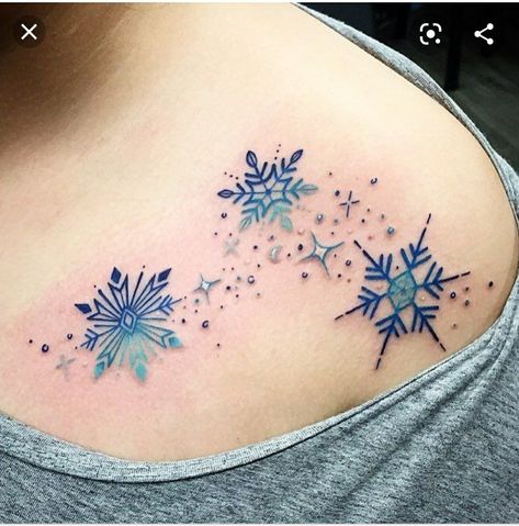 Frozen Tattoo, Snowflake Tattoo, Winter Tattoo, Snow Tattoo, Snow Flake Tattoo, Christmas Tattoo, Tree Tattoo Designs, Large Tattoos, Popsugar Beauty