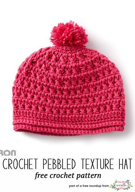 Crochet this easy pebbled texture kids child hat from Yarnspirations from my winter kids hats free pattern roundup! Bowl Holders, Crochet Baby Cap, Crochet Newborn Hat, Child Hat, Chemo Hats, Hats Crochet, Amazing Crochet, Crocheted Hat, Owl Hat