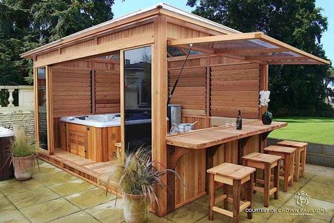 Whirlpool Deck, Hot Tub Privacy, Design Per Patio, Outdoor Jacuzzi, Hot Tub Patio, Hot Tub Gazebo, Outdoor Hot Tub, Tub Enclosures, Hot Tub Ideas