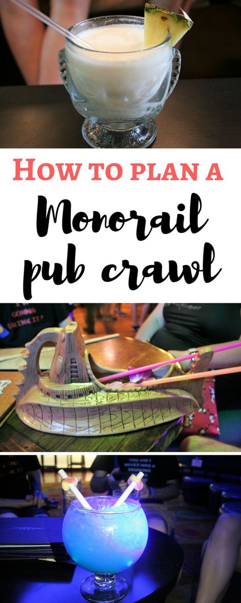 monorail pub crawl - Disney in your Day Bachelorette Disney, Disney World For Adults, Disney Drinks, Disney Bachelorette, Disney Lifestyle, Tasty Drinks, Drinking Around The World, Grand Floridian, Disney World Planning