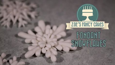 In this Christmas cake decorating video tutorial I show you how to make a quick and easy snowflake cake topper. You can use fondant or modelling paste to m Snowflake Cake Topper, Fondant Christmas Cake, Christmas Cake Decorating, Zoes Fancy Cakes, Easy Snowflake, Snowflake Tutorial, How To Cake, Snowflake Cake, Fondant Cupcake Toppers