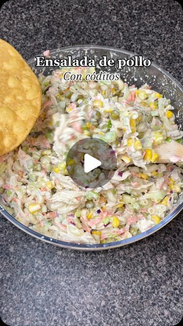 Mexican Chicken Pasta Salad, Chicken Salad Recipe Mexican Style, Chicken Tostadas Mexican, Chicken Tostada Recipes, Chicken Salad With Pasta, Chicken Salad Tostadas, Mexican Chicken Salad Recipe, Cold Chicken Pasta Salad, Salad With Pasta