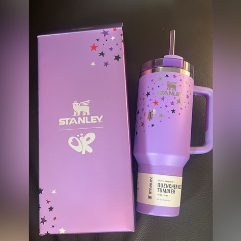 Stanley x Olivia Rodrigo Stanley Cup 40oz Or Stanley, Stanley Toppers, Stanley Products, Olivia + Core + Aesthetic, Purple Stuff, Rhinestone Cups, Creative Birthday Gifts, Custom Tumbler Cups, Celestial Art