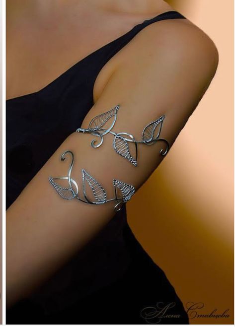 Arm Cuff Jewelry, Upper Arm Cuff, Upper Arm Cuffs, Arm Bracelets Upper, Wrap Armband, Arm Jewelry, Arm Bracelets, Leaf Bracelet, Cuff Jewelry