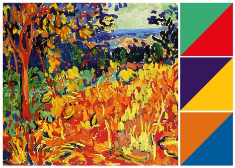 Guide to Art Movements and Their Dominant Color Palettes Fauvism Color Palette, Matisse Color Palette, Painters Palette, Fauvism, Impressionism Art, Color Psychology, Complimentary Colors, Old Master, Elements Of Art